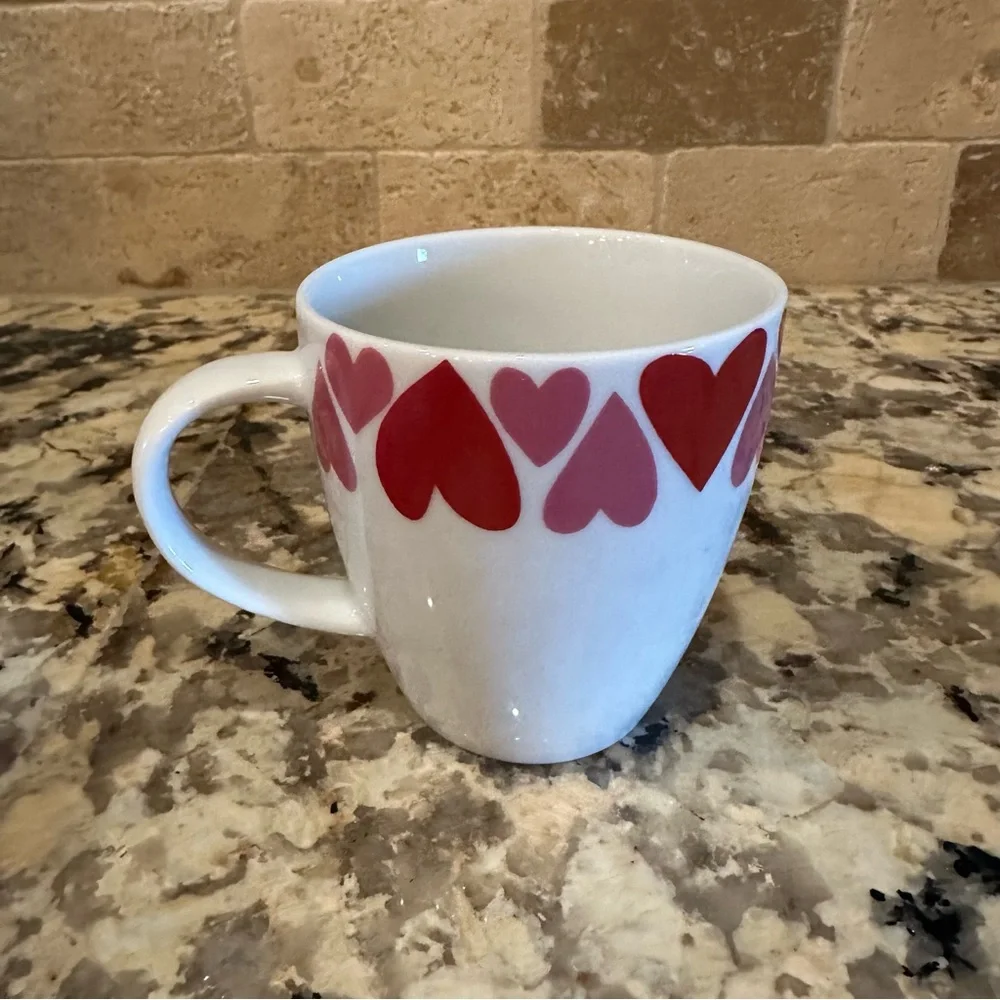 Crate&Barrel Valentine Heart Love Mug Retired